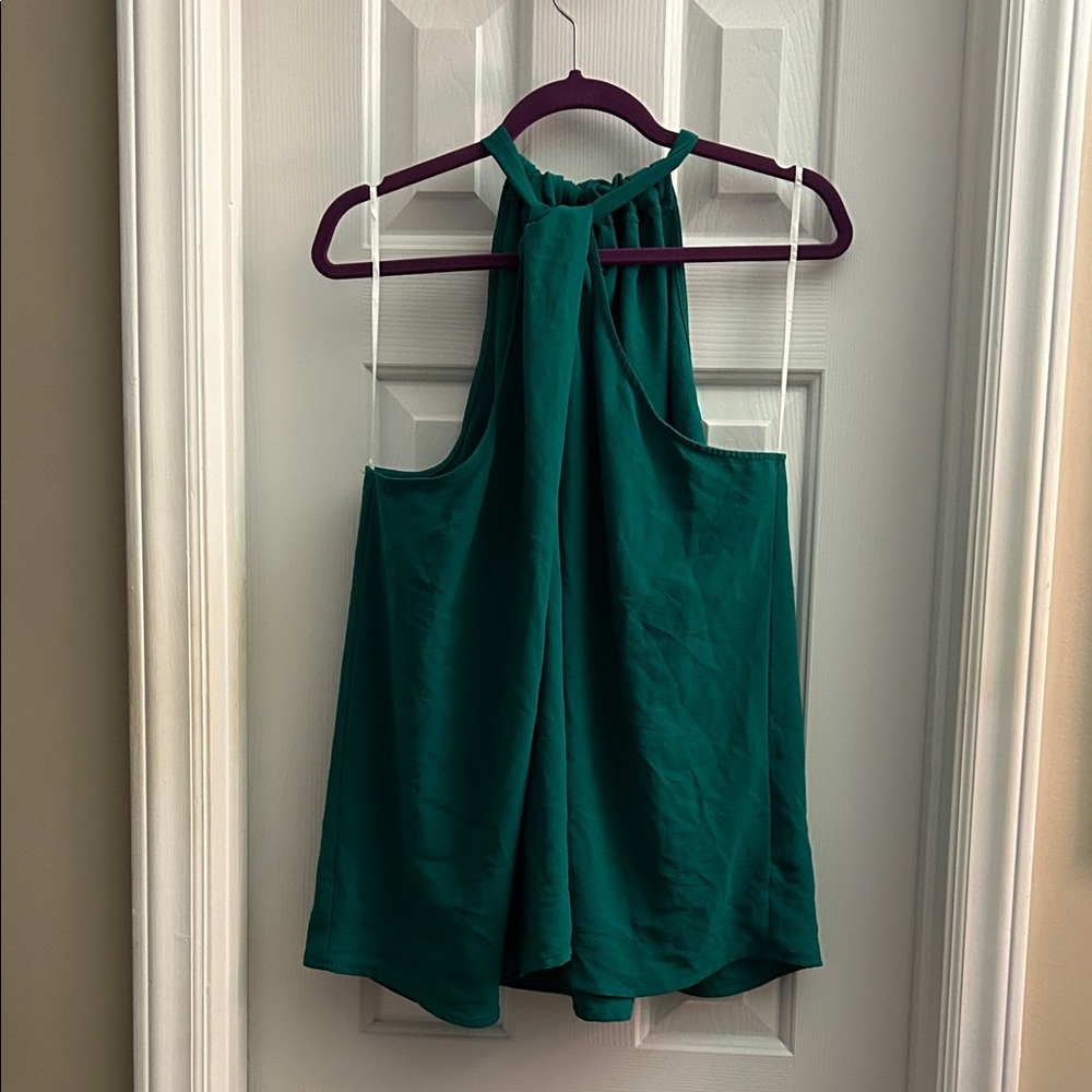 Gibson 3X Green Halter Blouse Tankini